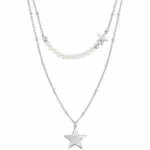 Collana Donna Argento Silver Melodie Perle Stella Nomination