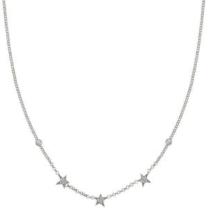 Collana Donna Argento con Zirconi Stella Nomination  