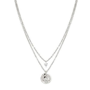 Collana Donna Argento e Cubic Zirconia Cuore Sentimental Nomination
