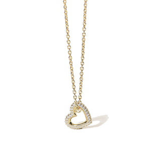 Collana Donna Bubble Heart Gold in Argento Mabina Gioielli