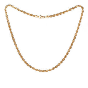 Collana Donna Corda in Oro Giallo