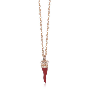 Collana Donna Cornetto in Argento Rose Mabina Gioielli