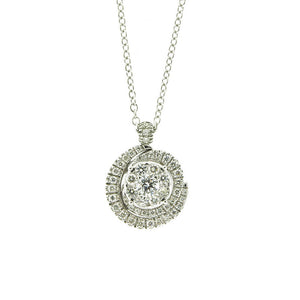 Collana Donna Oro Bianco con Diamanti CLN010874 OS - Davite & Delucchi  