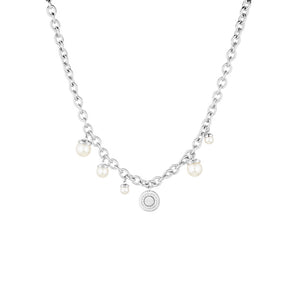 Collana Donna Ottone con Zirconi e Perla Liu Jo Luxury   