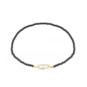 Collana Donna Palermo con Giada Nera Rebecca Gioielli