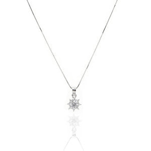 Collana Donna Punto Luce in Oro Bianco con Zirconi