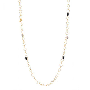 Collana Donna Tulipe Pietre Nere Rebecca Gioielli