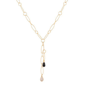 Collana Donna Tulipe Pietre Nere Rebecca Gioielli