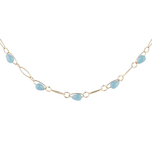 Collana Donna Tulipe Pietre Azzurre Rebecca Gioielli