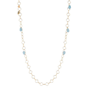 Collana Donna Tulipe Pietre Azzurre Rebecca Gioielli