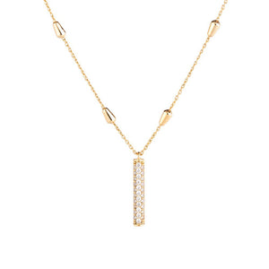 Collana Donna Tulipe con Pietre Bianche Rebecca Gioielli
