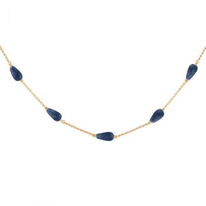 Collana Donna Tulipe con Pietre Blu Rebecca Gioielli