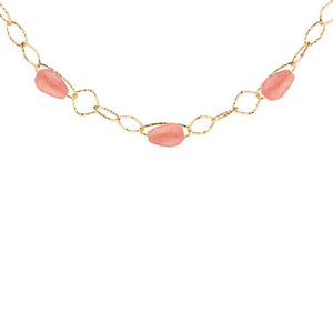 Collana Donna Tulipe girocollo con pietre Rosa Rebecca Gioielli