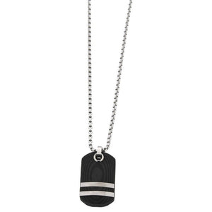 Collana Donna in Acciaio con Pepite Nera Q1711_0005 - Zoppini 