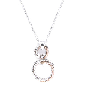 Collana Donna in Argento 2 Colori Diamantato Fraboso