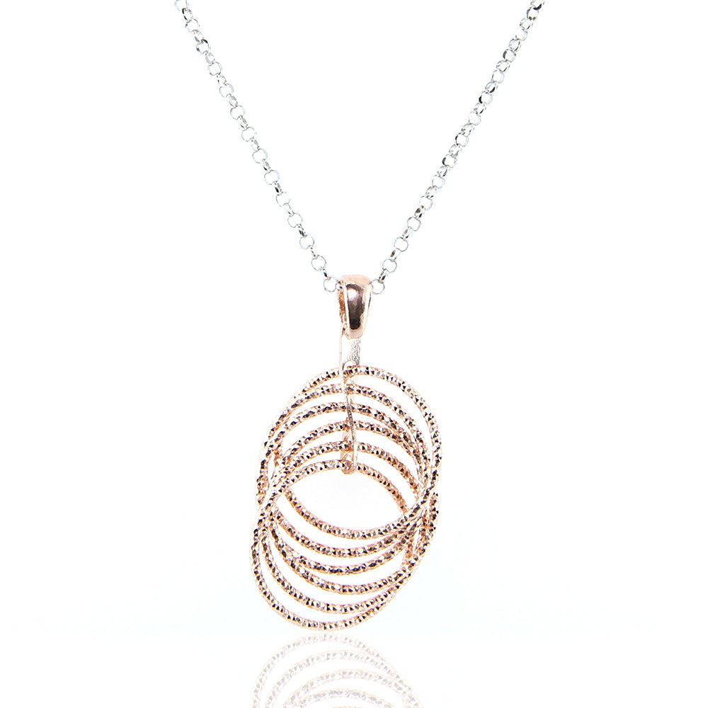 Collana CHANEL CoCo Mark colore oro rosa accessorio pendente 01A donna originale