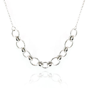 Collana Donna in Argento Diamantato Fraboso