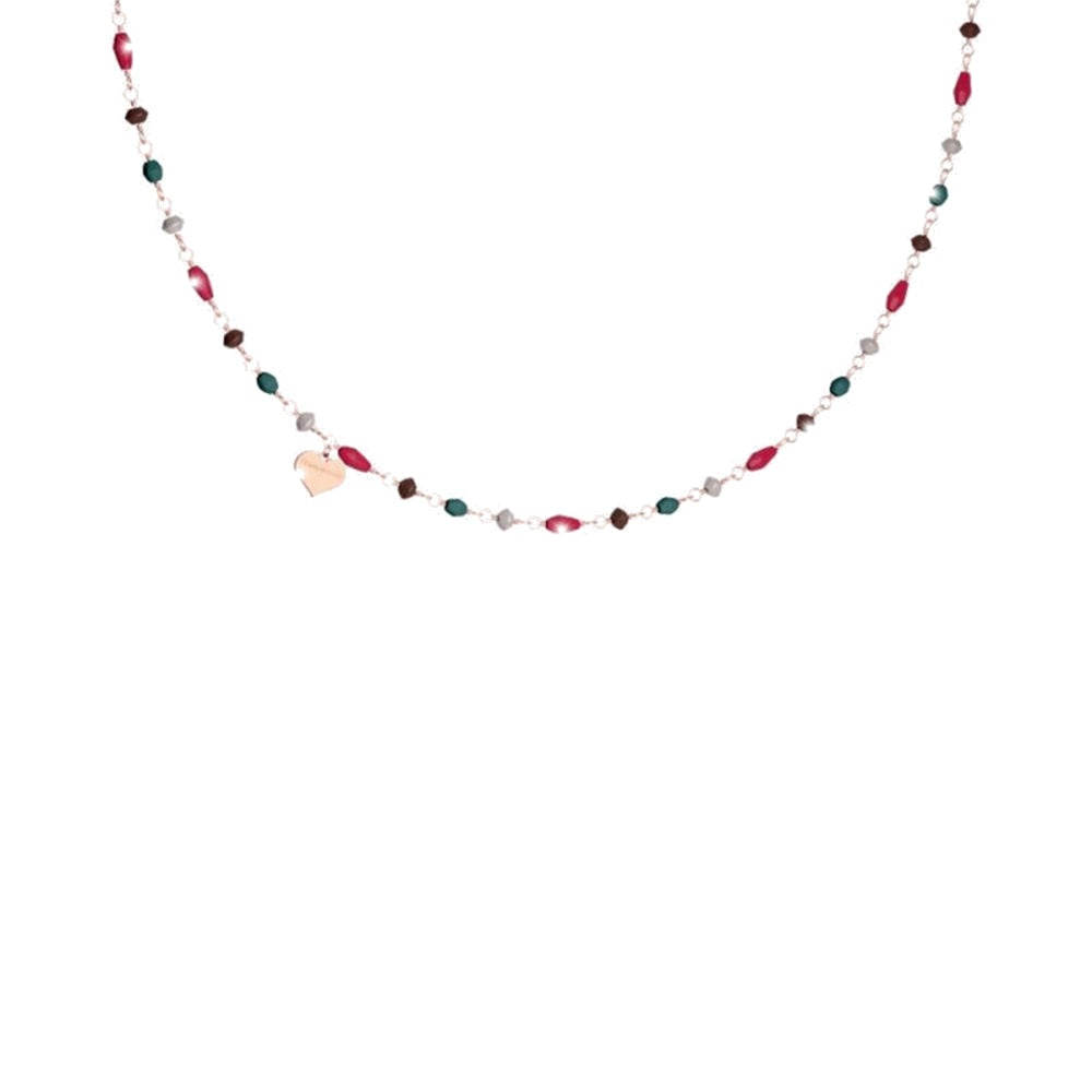 Collana Donna in Argento con Pietre Colorate Pepite Rebecca Gioielli