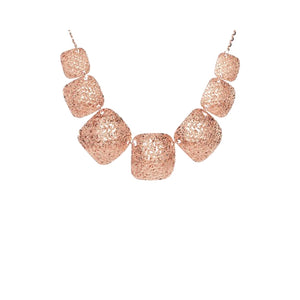 Collana Donna in Bronzo Rose R-Zero Quadrati Rebecca Gioielli
