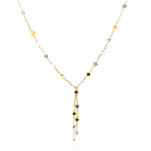 Collana Donna in Oro Giallo e Bianco Saliscendi