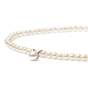 Collana Girocollo Donna Perle Acqua Dolce Bianca e Diamanti MC1100O4FCBI050 - Mikiko