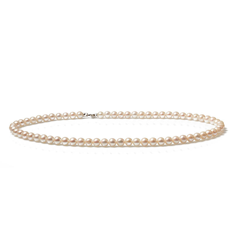 LONAGO Collana Con Perle D'Acqua Dolce – Ciondolo Infinity Con Perla Nera E Zirconi, Regalo Elegante