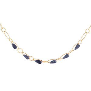 Collana Girocollo Donna Tulipe Pietre Blu Rebecca Gioielli