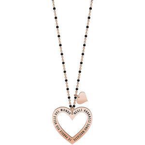 Collana Love Cuore Rose Abbracci Life 751014 Kidult