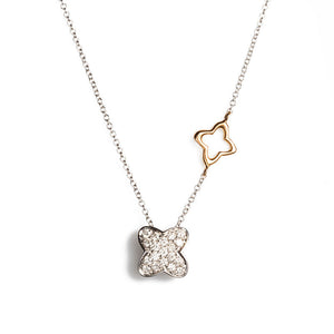 Collana Oro Bianco con Diamanti XB069/B030 - Recarlo  