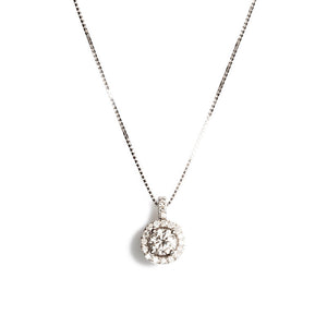 Collana Oro Bianco con Diamanti ZR620/030 - Recarlo    