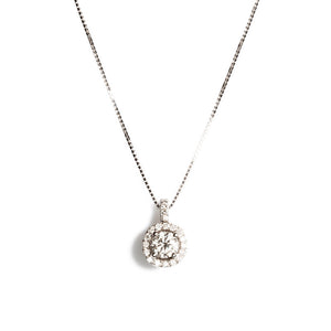Collana Oro Bianco con Diamanti ZR620/030 - Recarlo    