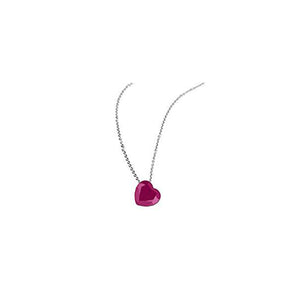 Collana Pendente Donna Acciaio Pietra Cuore Rosso Breil Stones 