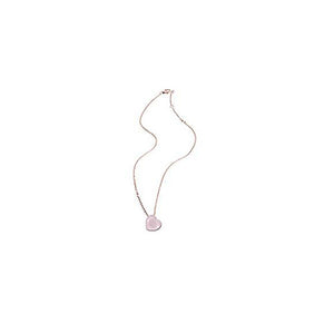 Collana Pendente Donna Acciaio Rose Pietra Cuore Rosa Breil Stones 