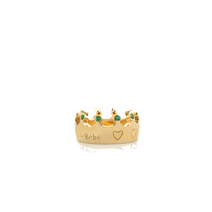 Collana Suonamore con Ciondolo Argento Lovetto e Corona Oro Giallo Le Bebè