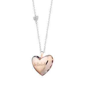 Collana Suonamore con Ciondolo Cuore Argento Rose Le Bebè