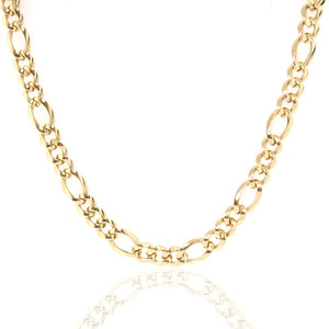Collana Unisex 3+1in Oro Giallo Maglia Vuota