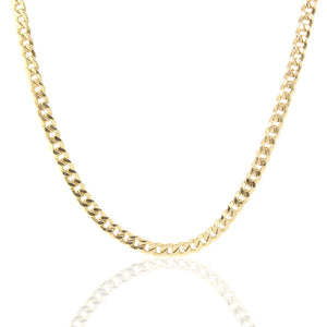 Collana Unisex Grumette in Oro Giallo Maglia Vuota