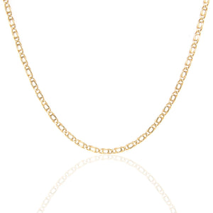 Collana Unisex Occhio di Pernice in Oro Giallo Maglia Vuota