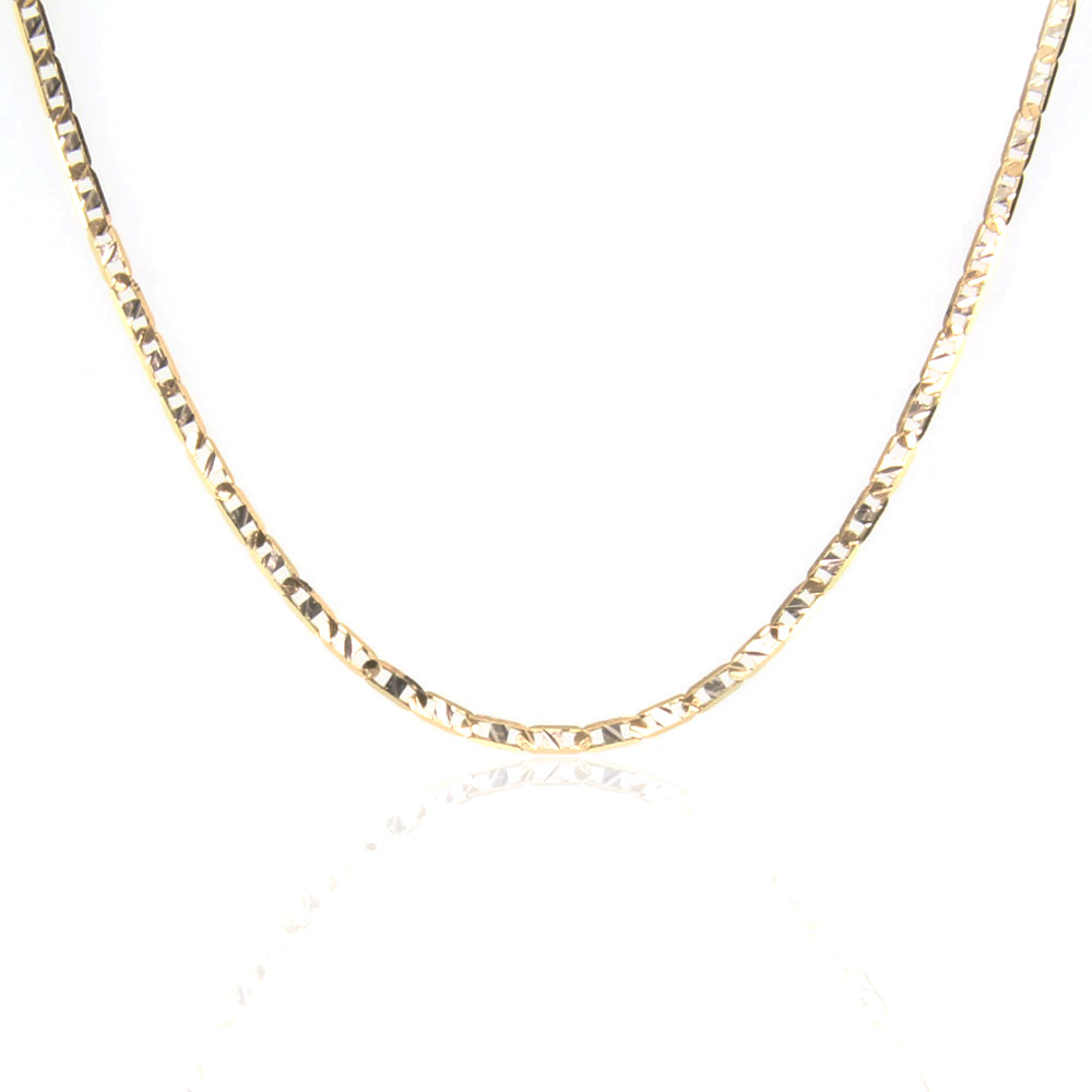 Collana uomo modello traversino in oro giallo 18 ct - Guasco