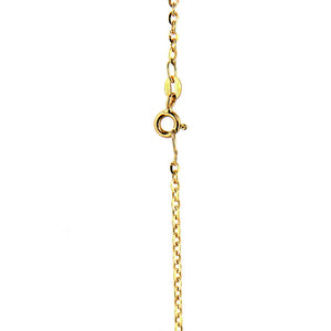 Collana Unisex in Oro Giallo Maglia Rolo Vuota