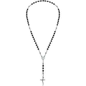 Collana Uomo Acciaio Code Croce Onice Nero Breil