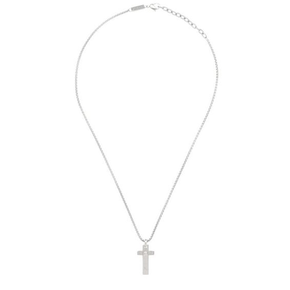 Collana Uomo Acciaio Croce Tag And Cross Silver Breil