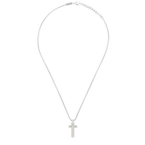 Collana Uomo Acciaio Croce Tag And Cross Silver Breil