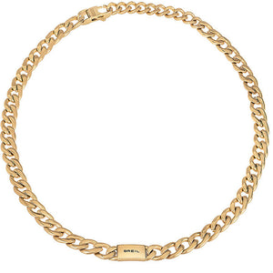 Collana Uomo Acciaio Gold Logomania Breil