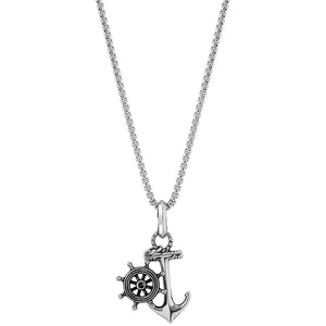 Collana Uomo Acciaio Instinct Marina Ancora e Timone Nomination