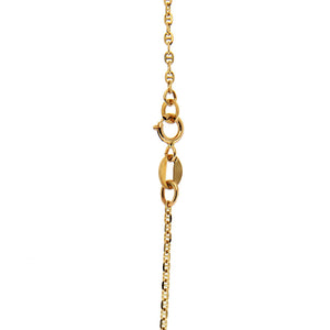 Collana Bambino in Oro Giallo Diamantato