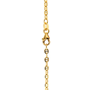 Collana Bambino in Oro Giallo Diamantato