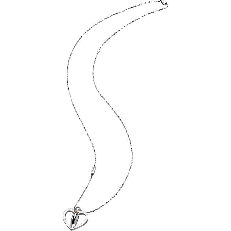 Collana Pendente Donna Breil Crossing Love Acciaio Tj 1578