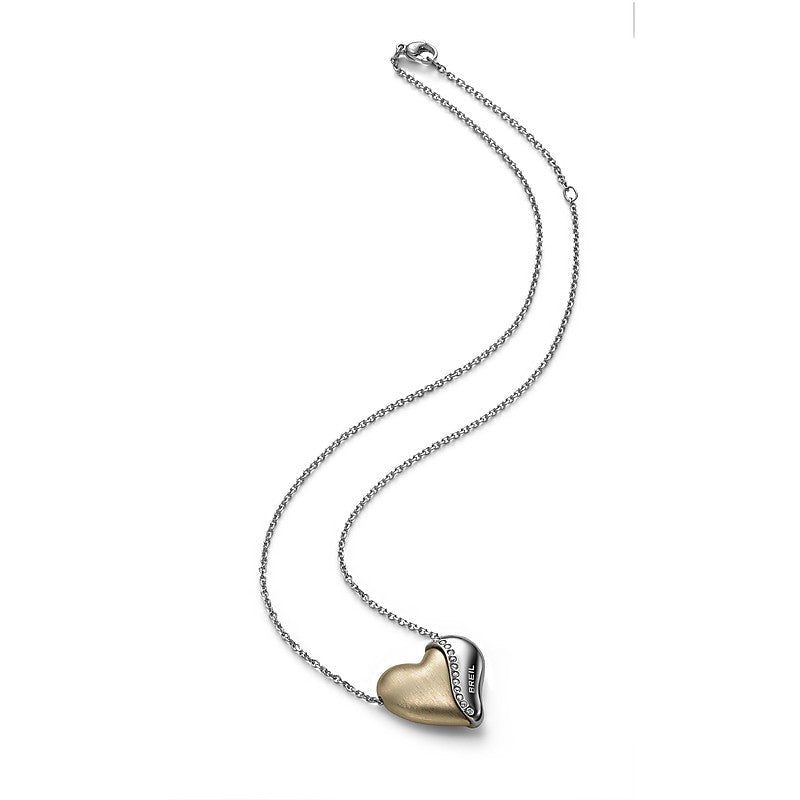 Collana Pendente Donna Breil Heartbreaker Acciaio Swarovski Tj 1548
