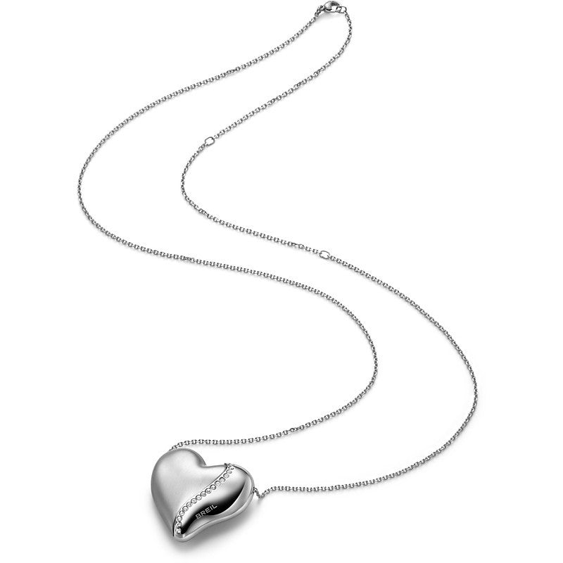 Collana Pendente Donna Breil Heartbreaker Acciaio Swarovski Tj 1551